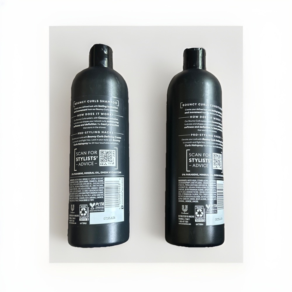 TRESemme Bouncy Curls Coconut Infusion Shampoo/Conditioner Set-16.5oz-New - Picture 2 of 4